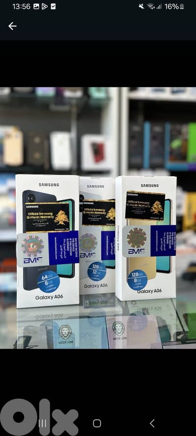 Samsung  galaxy  A 06 4/64 90$ 4/128 100$ 6/128110$
