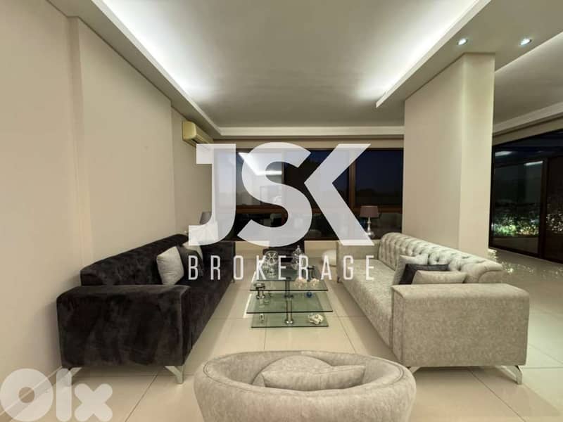 L19466 - Decorated Apartment With Terrace For Sale in Mansourieh 0