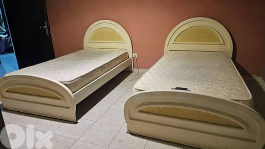 white beds