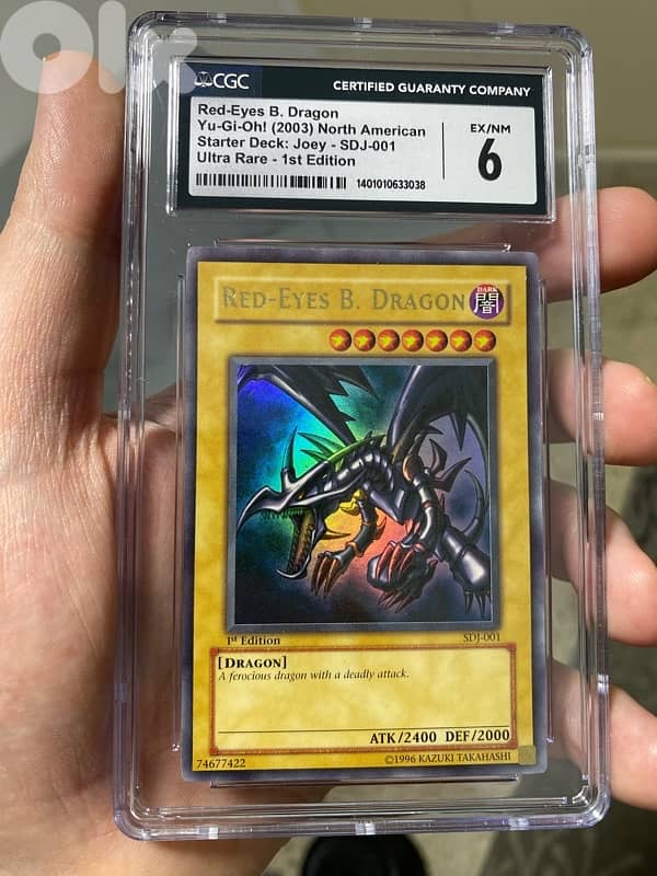 Yu-Gi-Oh! Red Eyes B. Dragon SDJ Ultra Rare 1st Ed. CGC 6 Yugioh 2