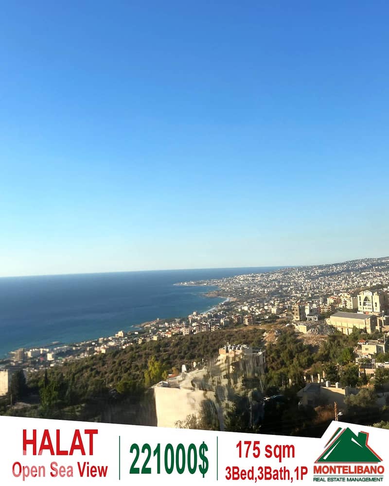 175 sqm Apartment For Sale in Halat with Open Sea View 0