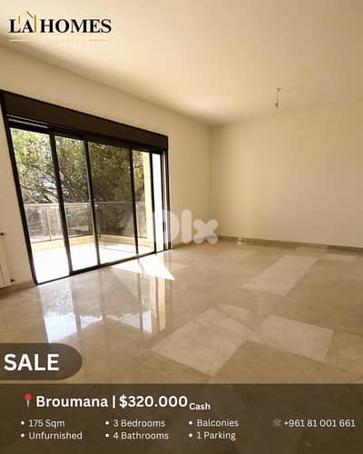 apartment for sale in broumana شقة للبيع في برومانا