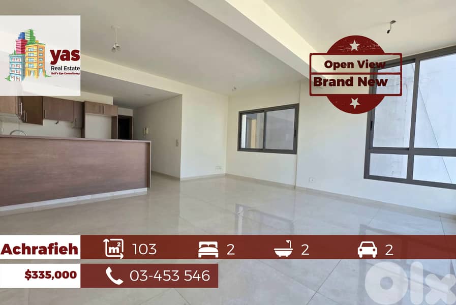 Achrafieh 103m2 | Brand New | Open View | Prime Location | GA 0