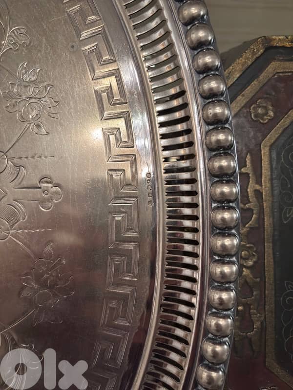 Silver platter (plated, not solid silver) 3
