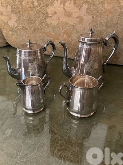 Tea set (plated silver)
