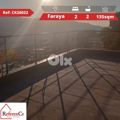 Apartment with garden in faraya شقة مع حديقة في فاريا