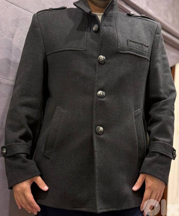 coat gray good quality 2