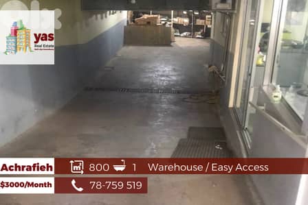 Achrafieh 800m2 | Warehouse | Rent | Prime Location | MO