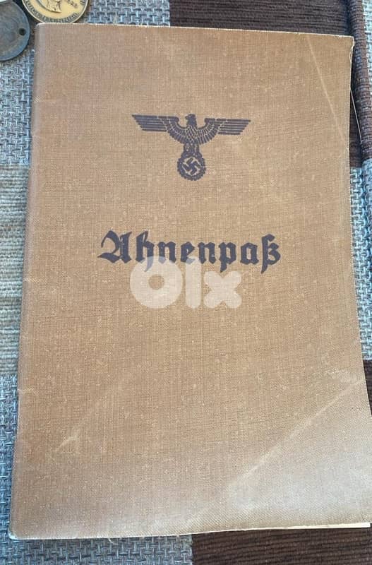 هوية سفر الأجداد نازي سنة ١٧٧٦ حتى ١٩٤٠ لمعرفة الأصول الالمانية للقادة 0