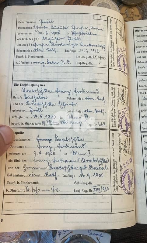 هوية سفر الأجداد نازي سنة ١٧٧٦ حتى ١٩٤٠ لمعرفة الأصول الالمانية للقادة 1