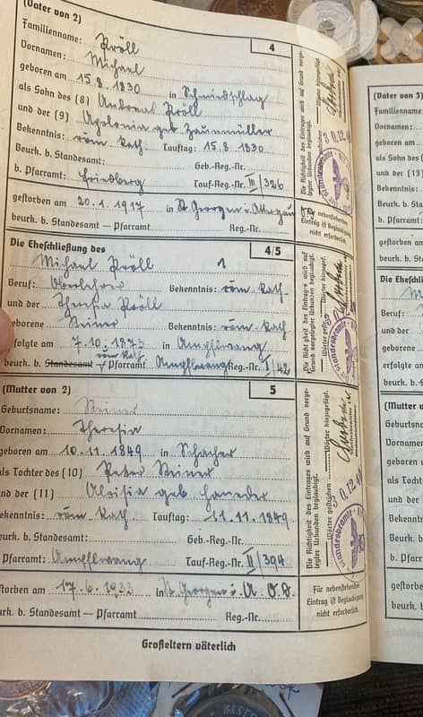 هوية سفر الأجداد نازي سنة ١٧٧٦ حتى ١٩٤٠ لمعرفة الأصول الالمانية للقادة 3