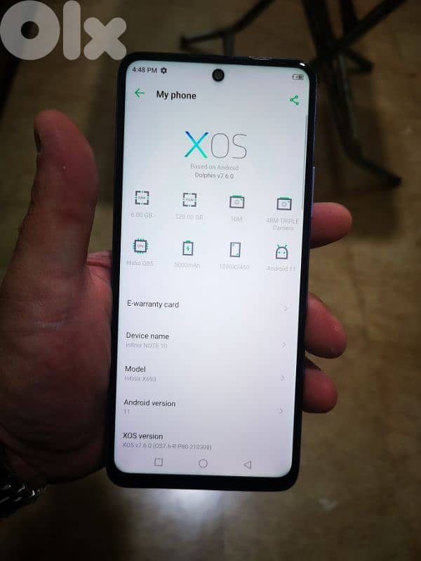 Infinix Note 10 ( 6Gb Ram and 128 Gb Memory) used like New 7