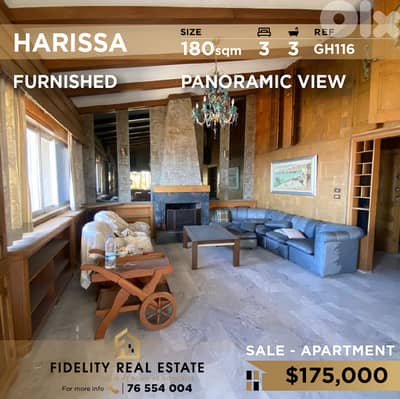 Apartment for sale in Harissa GH116 شقة  للبيع في حريصا