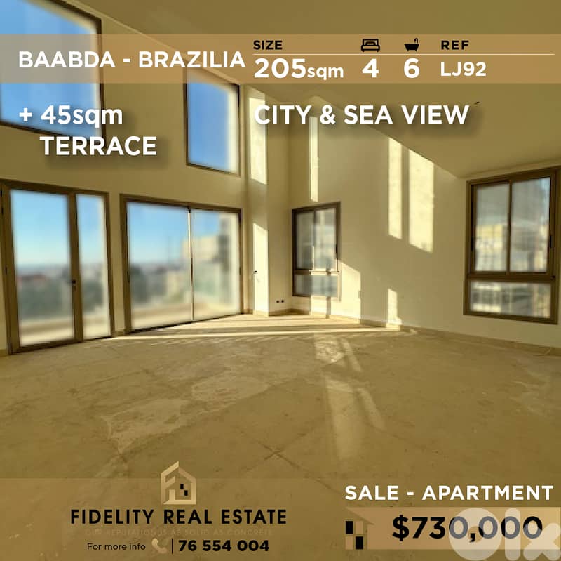 Apartment for sale in Baabda LJ92 شقة للبيع في بعبدا 0