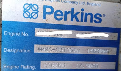 Perkins 800-750 KVA Fresh