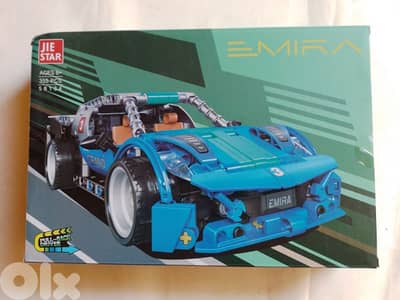 355 pieces building blocks pull back racing car