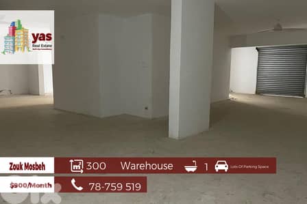 Zouk Mosbeh 300m2 | Spacious Warehouse | Prime Area | Rent | EL