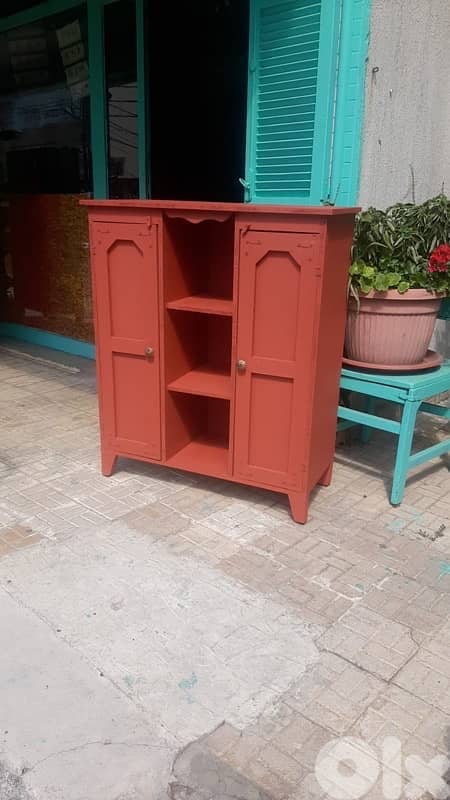 wood red cabinet 2