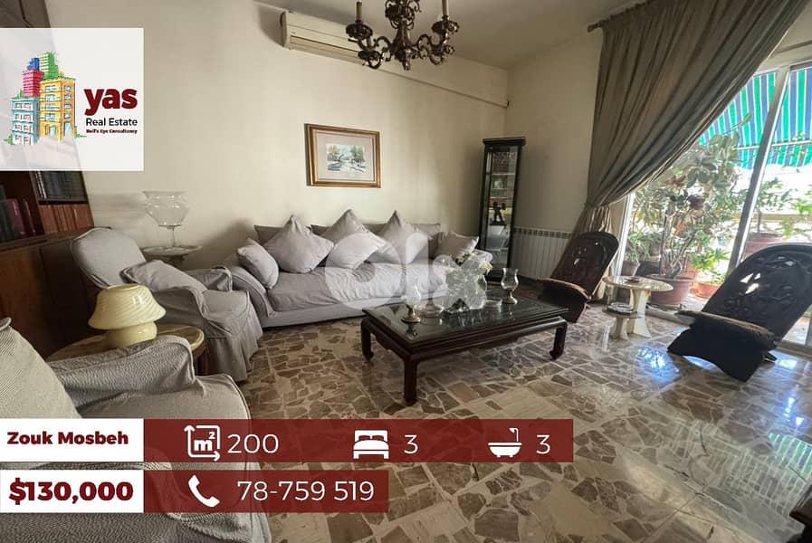 Zouk Mosbeh 200m2 | Standard | Quiet Street | Catch | EL/KS 0