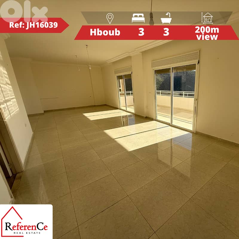 Apartment with view in Hboub for sale شقة ومنظر في حبوب للبيع 0