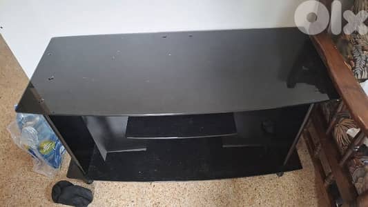 Black Glass TV Stand for Sale