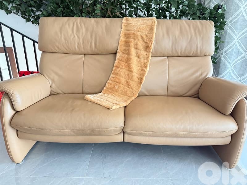 egoline leather sofa from germany 0