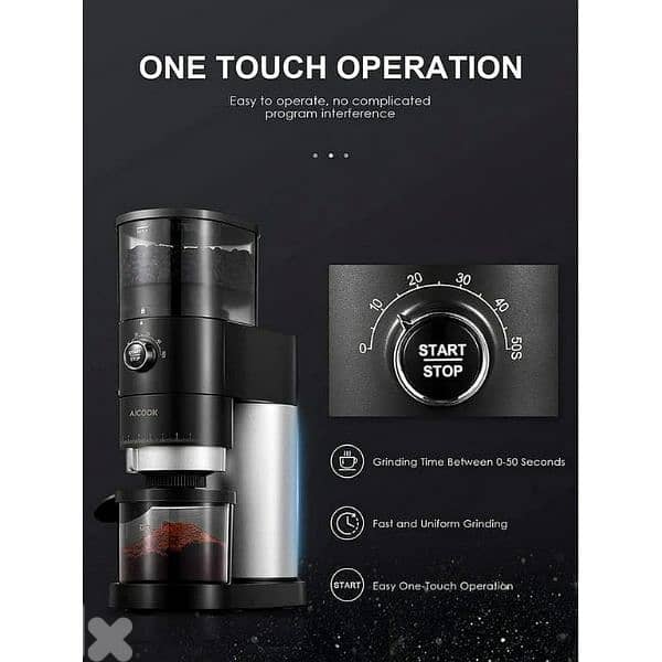 AICOOK Coffee beans grinder 1