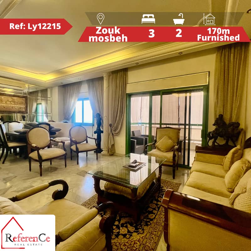 Furnished apartment in Zouk mosbeh شقة مفروشة للبيع في زوق مصبح 0
