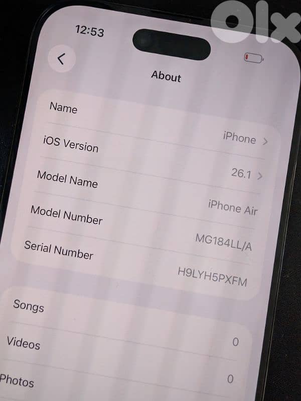 Apple iPhone Air 256GB 1