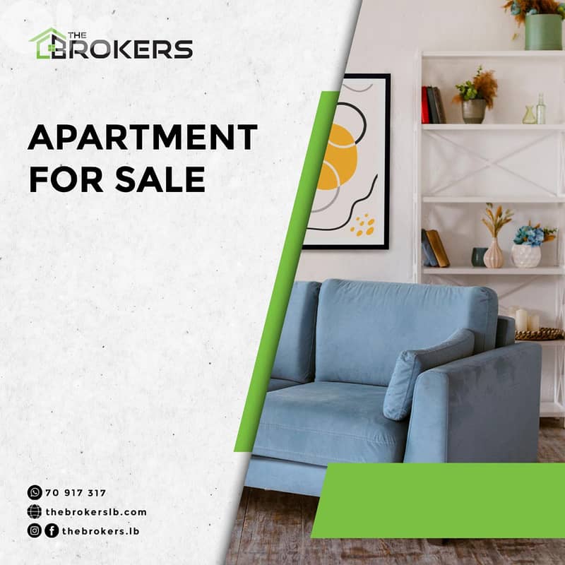 Apartment for Sale in Sakiet Al Janzeer شقة للبيع في ساقية الجنزير 0