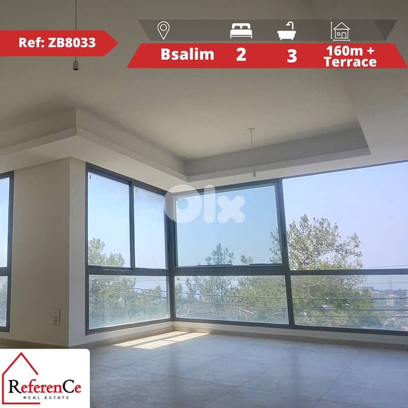 Apartment with terrace in Bsalim شقة مع تراس في بصاليم 0