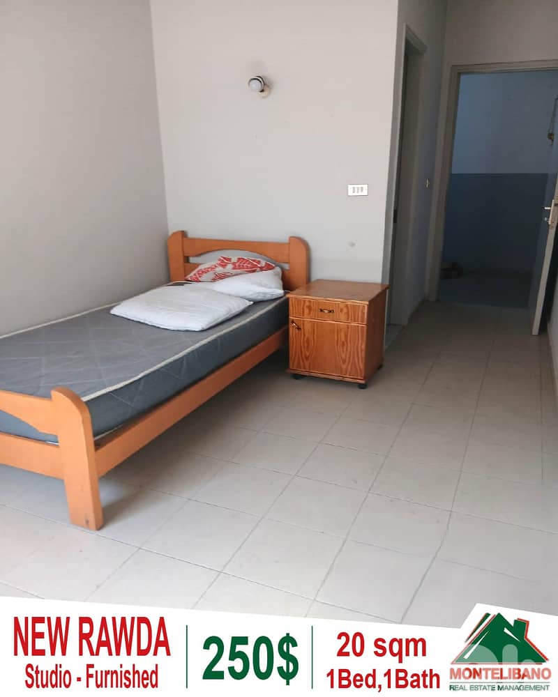 Furnished 20 sqm Studio For Rent in New Rawda (نيو روضة) 0