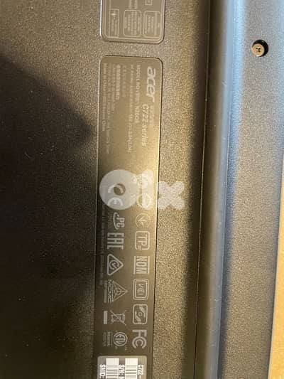 Acer Chromebook C722 series, model N20Q9.