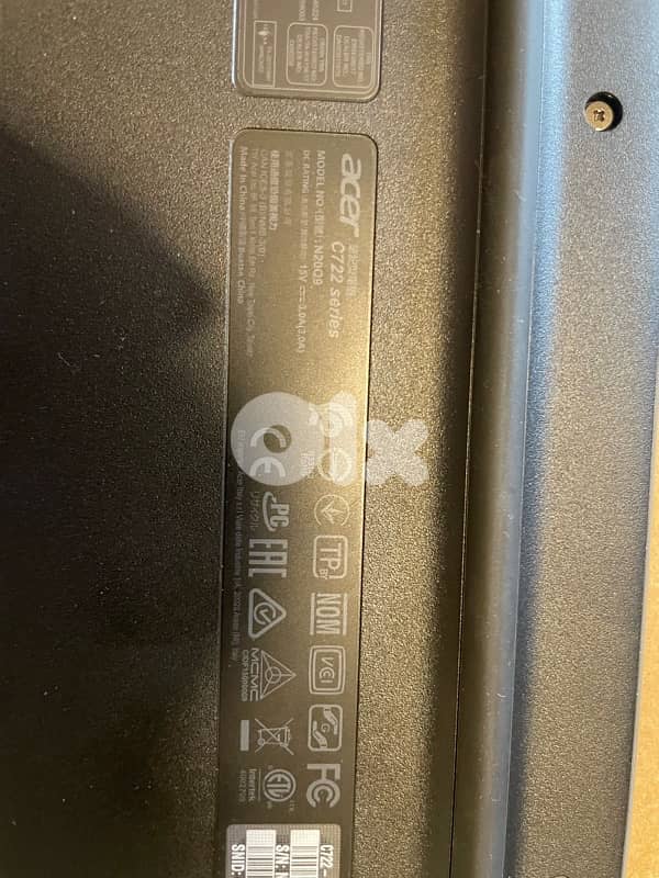 Acer Chromebook C722 series, model N20Q9. 0