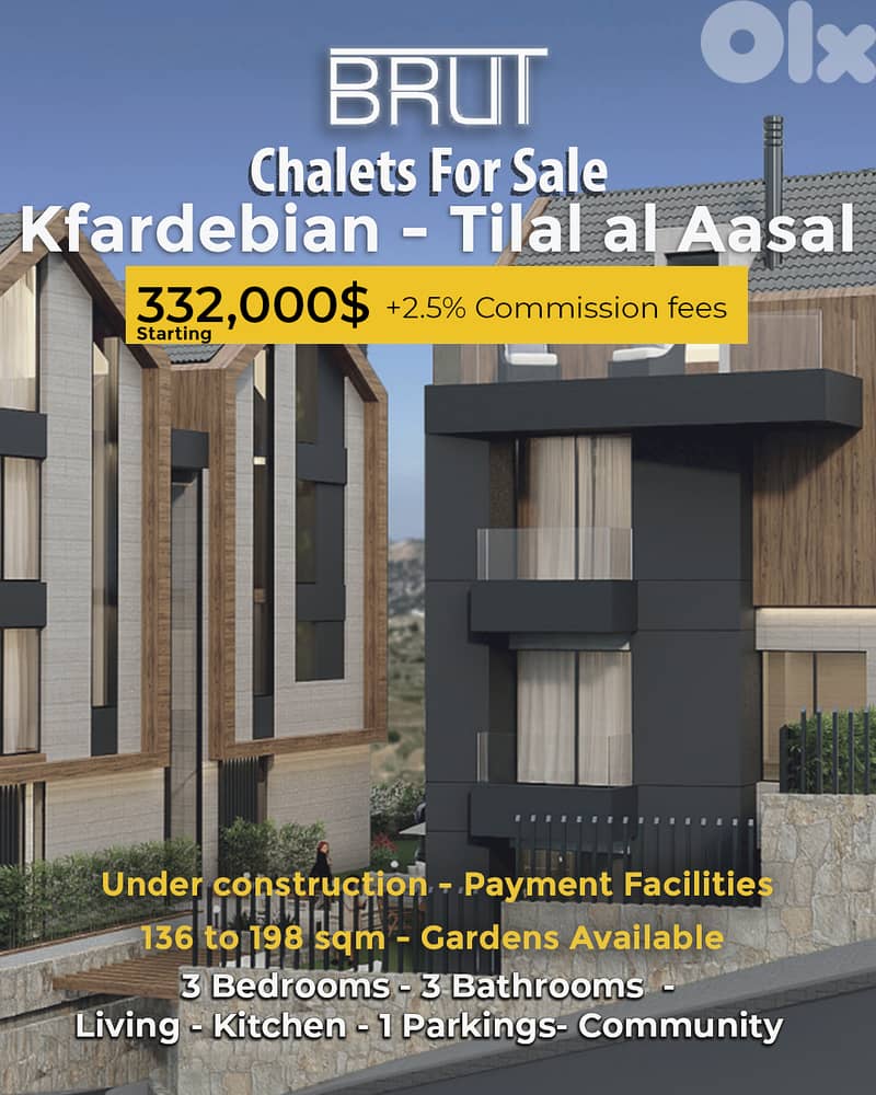 Under Construction luxurious Chalets-Tilal Al Aasal Kfardebian 0