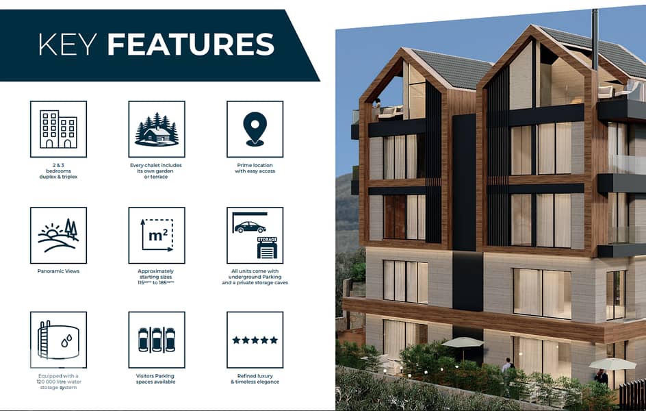 Under Construction luxurious Chalets-Tilal Al Aasal Kfardebian 5