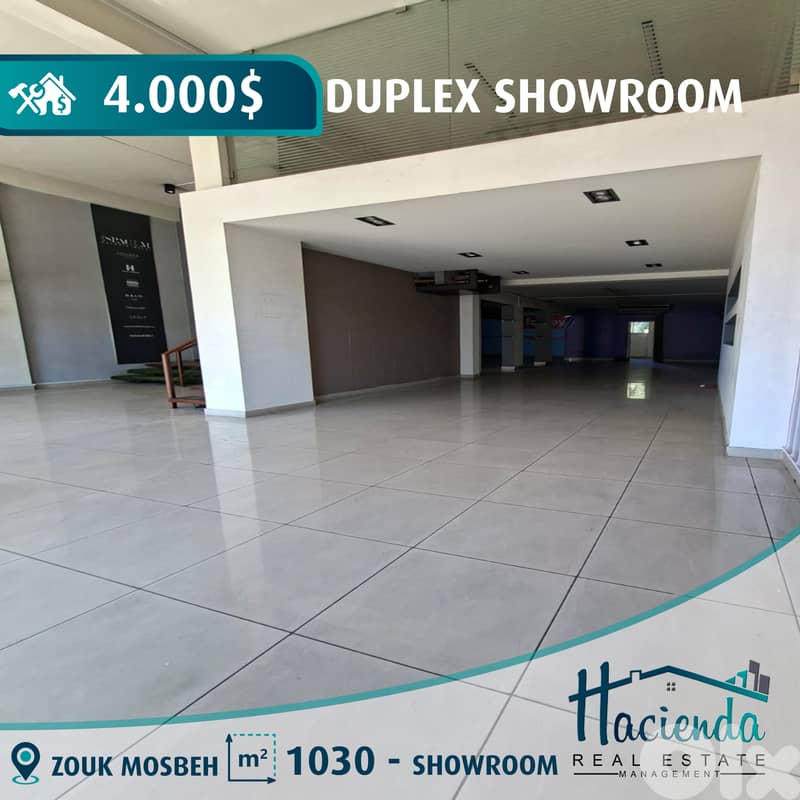 Duplex Showroom For Rent In Zouk Mosbeh 0
