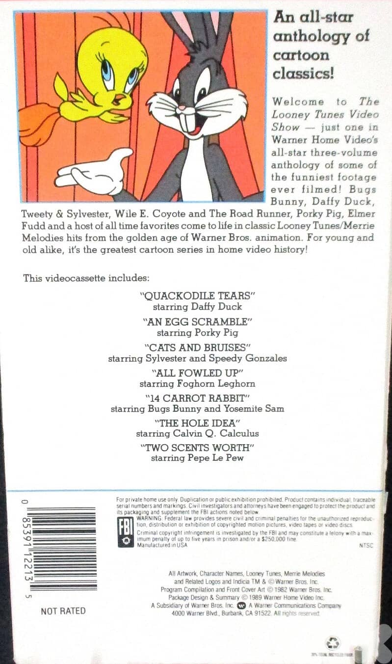 The Looney Tunes Video Show 2 (VHS, 1989) 2
