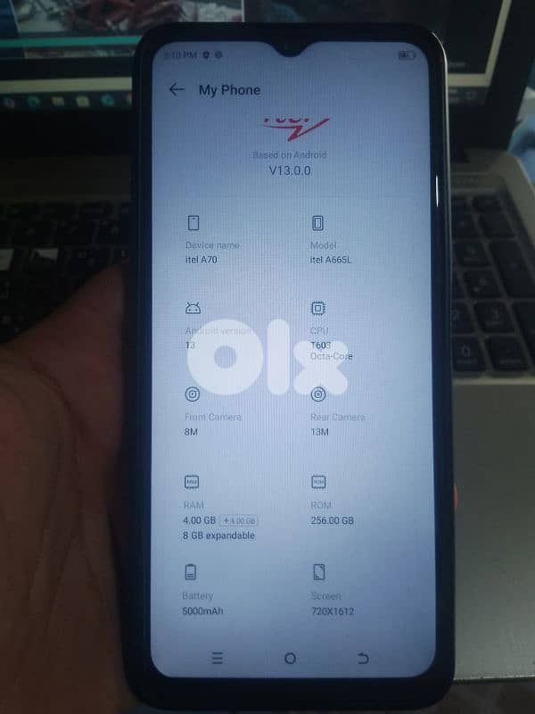 itel a70 256gb 8 ram ma3 kel ghrado wala jereh 0