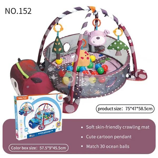 Baby gym mat 3 in 1 0