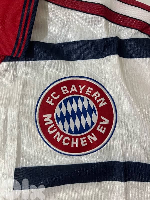Bayern Munich 1998 away rare retro opel adidas jersey 2