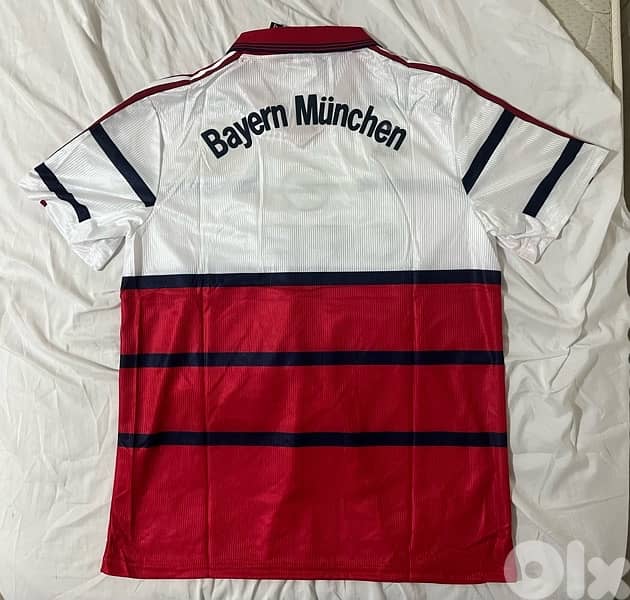 Bayern Munich 1998 away rare retro opel adidas jersey 5