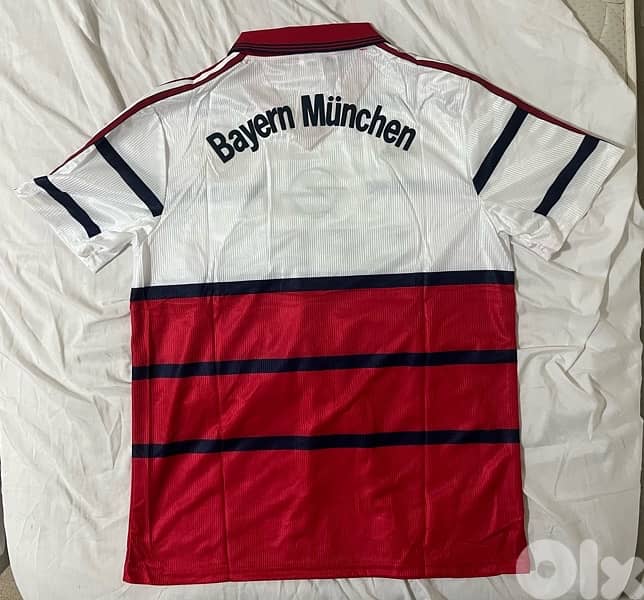 Bayern Munich 1998 away rare retro opel adidas jersey 8