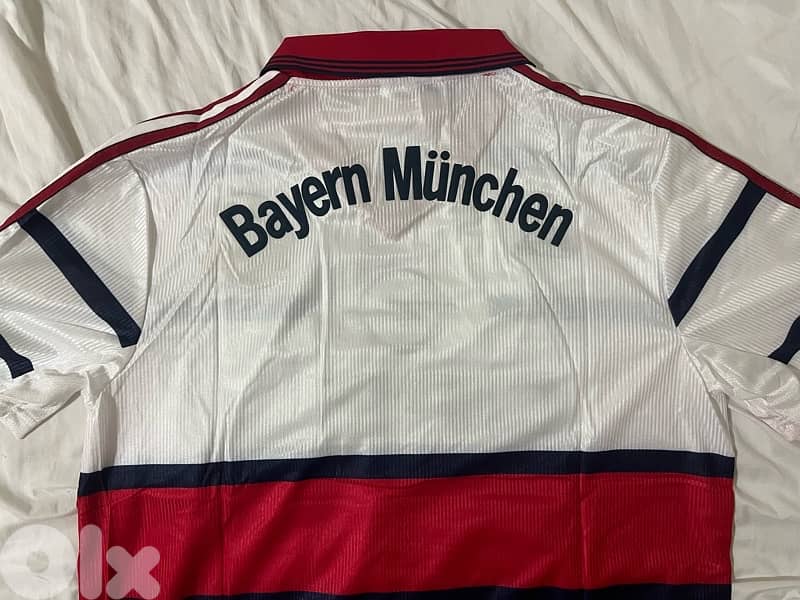 Bayern Munich 1998 away rare retro opel adidas jersey 9