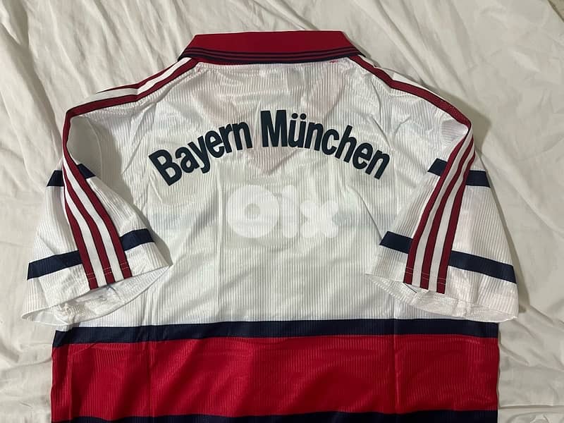 Bayern Munich 1998 away rare retro opel adidas jersey 10