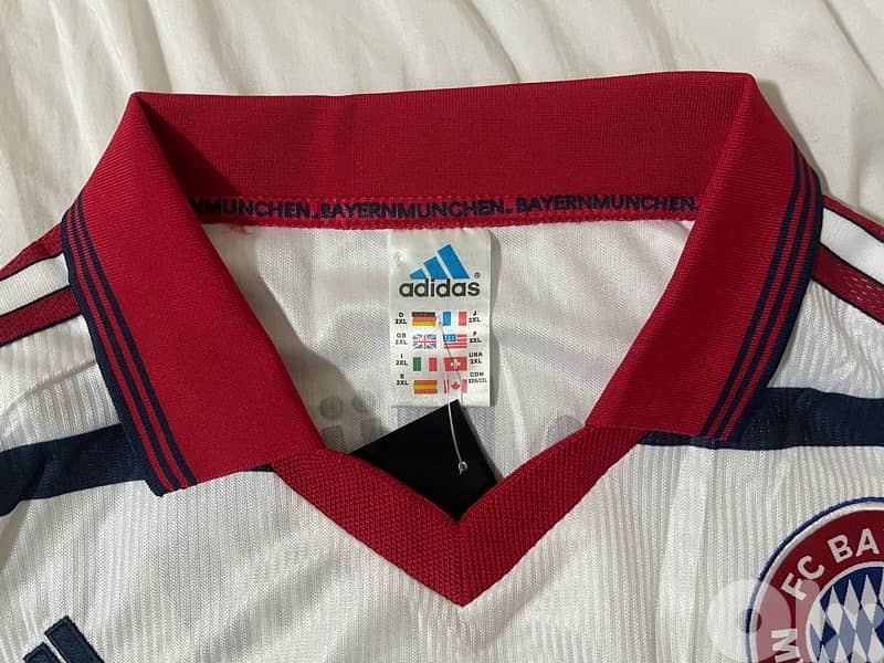 Bayern Munich 1998 away rare retro opel adidas jersey 12