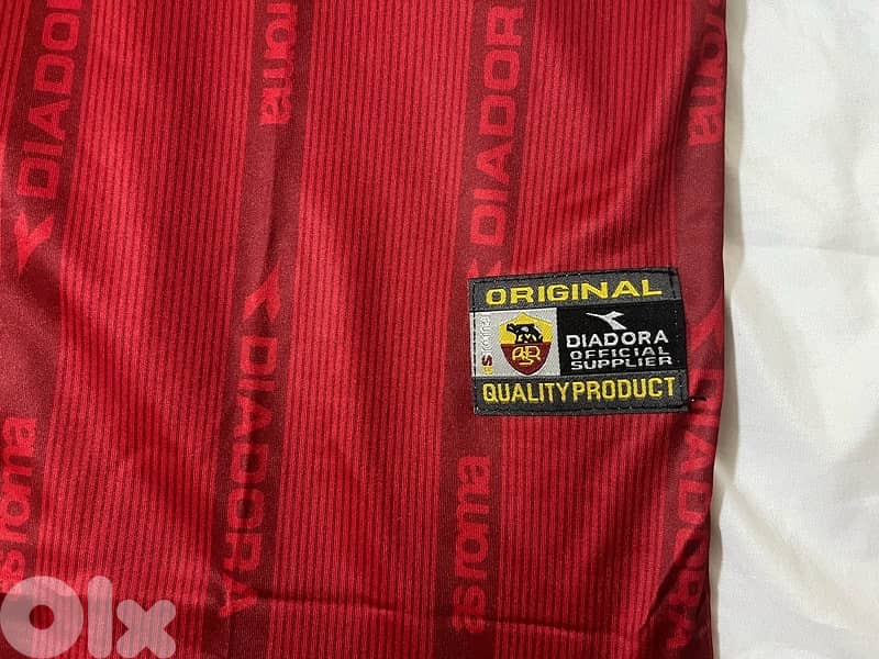 roma diadora 1999/2000 retro jersey 2