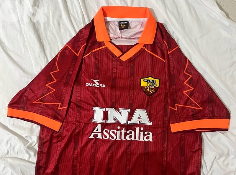 roma diadora 1999/2000 retro jersey 7