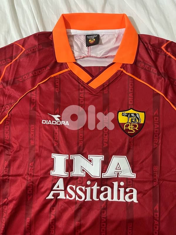 roma diadora 1999/2000 retro jersey 8