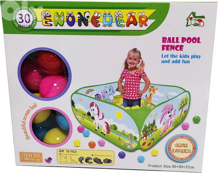 kids ball pool fence 0